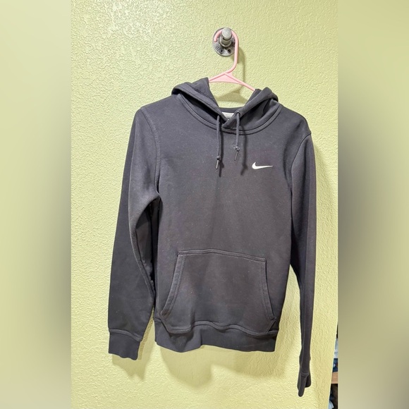 Nike Women's Black Hoodie with White Logo - Picture 1 of 3